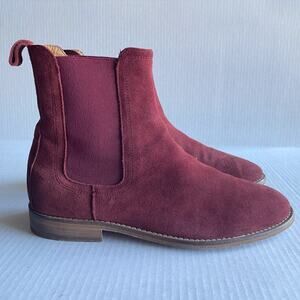 Represent Chelsea Boots Men's Size 42 (US 9) in Merlot Suede Upper Leather Sole